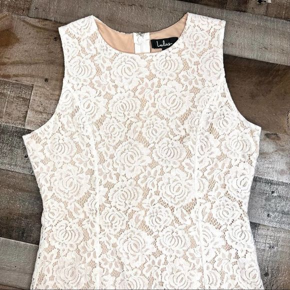 LULU'S Corita White Lace Sleeveless Midi Dress XL - Picture 3 of 16